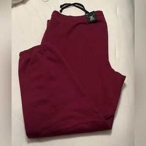 Xersion Big And Tall Quick Dri Burgundy Sweat Pants